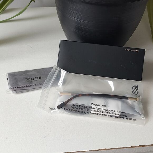 New In Box SOJOS Brown Tortoise Retro Aviator Sunglasses - Picture 8 of 9